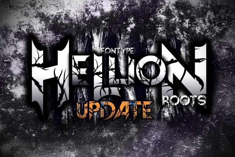Hellion font cover