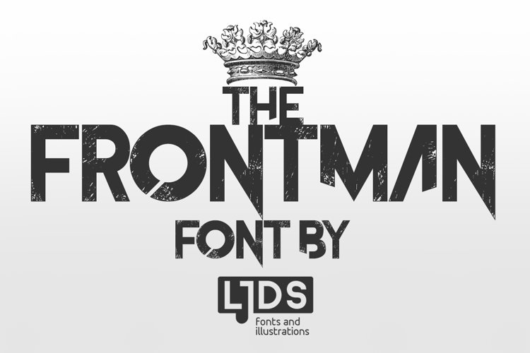 The frontman font, official cover LJ Design Studios