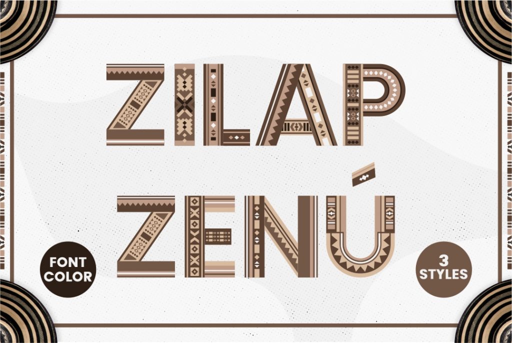 Zilap Zenu font