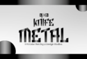 Knife Metal font