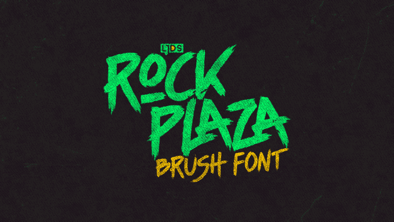 Rock plaza font